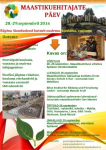 Maastikuehitajate päev Räpina Aianduskoolis @ Räpina Aianduskool | Räpina | Põlva maakond | Eesti