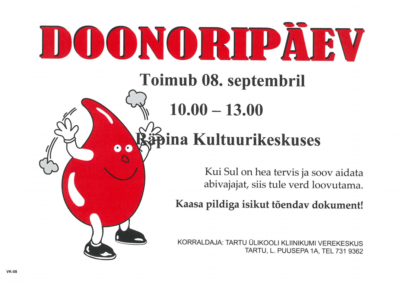 Doonoripäev @ Räpina Valla Kultuurikeskus | Räpina | Põlva maakond | Eesti