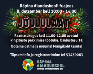 Räpina Aianduskooli jõululaat @ Räpina Aianduskool | Räpina | Põlva maakond | Eesti