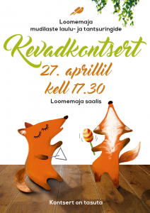 Loomemaja mudilaste kevadkontsert @ Räpina loomemaja | Räpina | Põlva maakond | Eesti