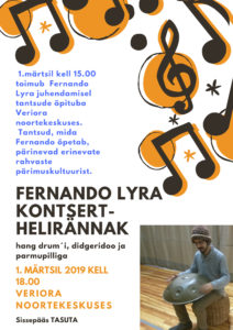 Fernandu Lyra juhendamisel tantsude õpituba @ Veriora Noortekeskus | Veriora | Põlva maakond | Eesti