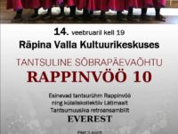 Tantsurühma RAPPINVÖÖ 10. tegevusaasta õhtu koos sõpradega @ Räpina Valla Kultuurikeskus | Räpina | Põlva maakond | Eesti