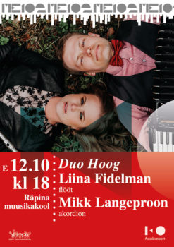 "Duo Hoog" Liina Fidelman (flööt) ja Mikk Langeproon (akordion) @ Räpina Muusikakool | Räpina | Põlva maakond | Eesti