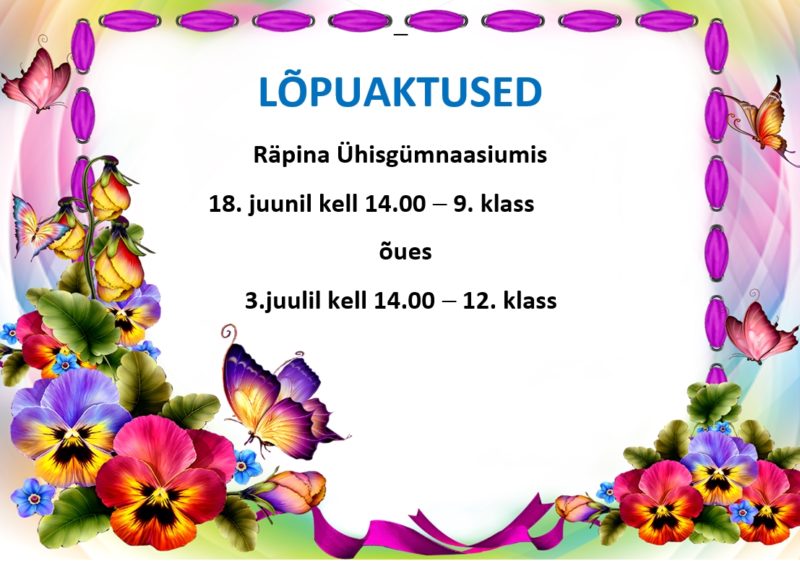 9. klassi lõpuaktus @ Õues
