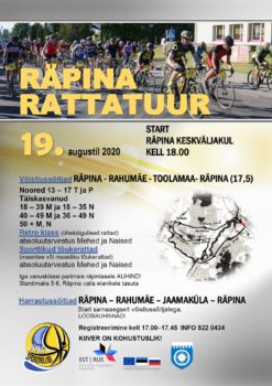 Räpina rattatuur 2020 @ Räpina linna ja valla teedel | Räpina | Põlva maakond | Eesti