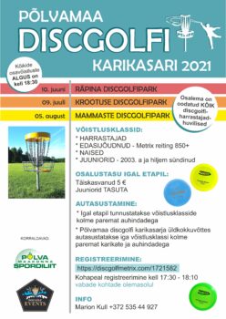 Põlvamaa discgolfi karikasari 2021: Räpina discgolfipark @ Räpina discgolfipark