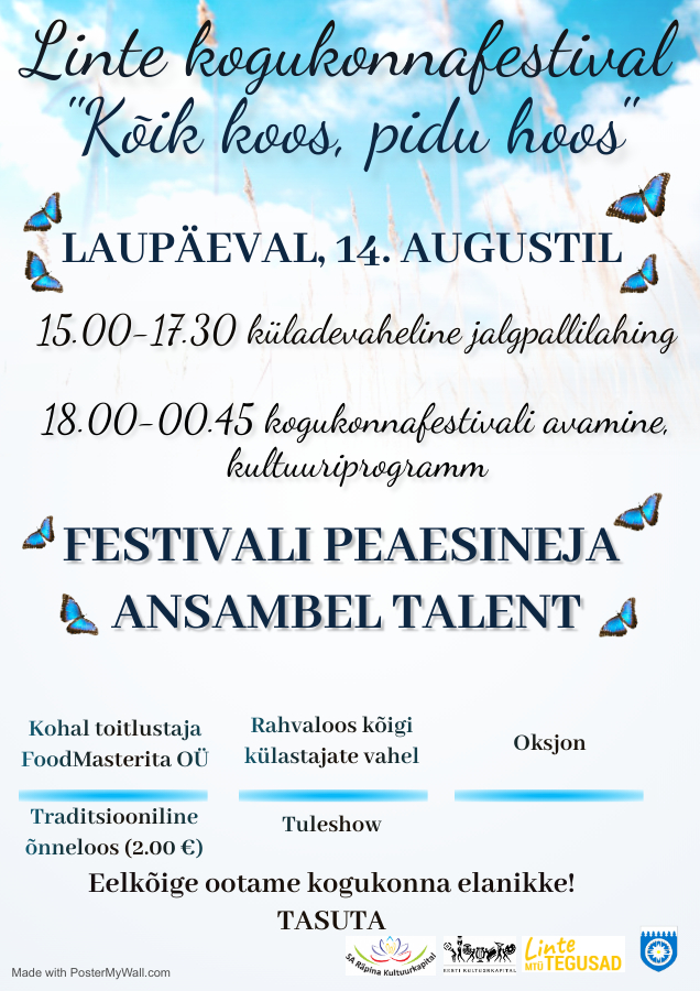 Linte kogukonnafestival "Kõik koos, pidu hoos" @ Linte | Põlva maakond | Eesti