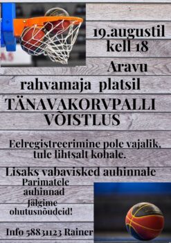 Tänavakorvpalli võistlus @ Aravu rahvamaja | Aravu | Tartu maakond | Eesti