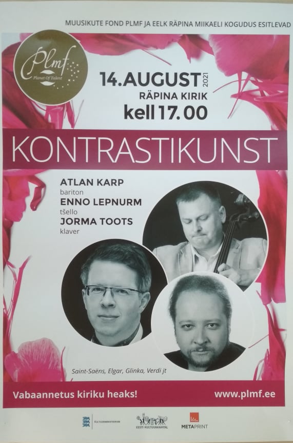 Kontsert "Kontrastikunst" @ Räpina Püha Miikaeli kirikus | Räpina | Põlva maakond | Eesti