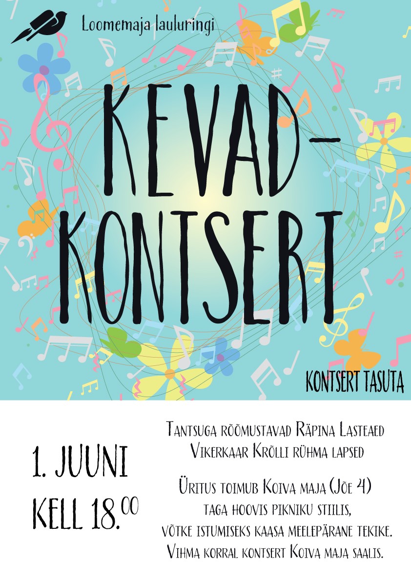 Räpina loomemaja lauluringi kevadkontsert @ Koiva maja aias | Räpina | Põlva maakond | Eesti