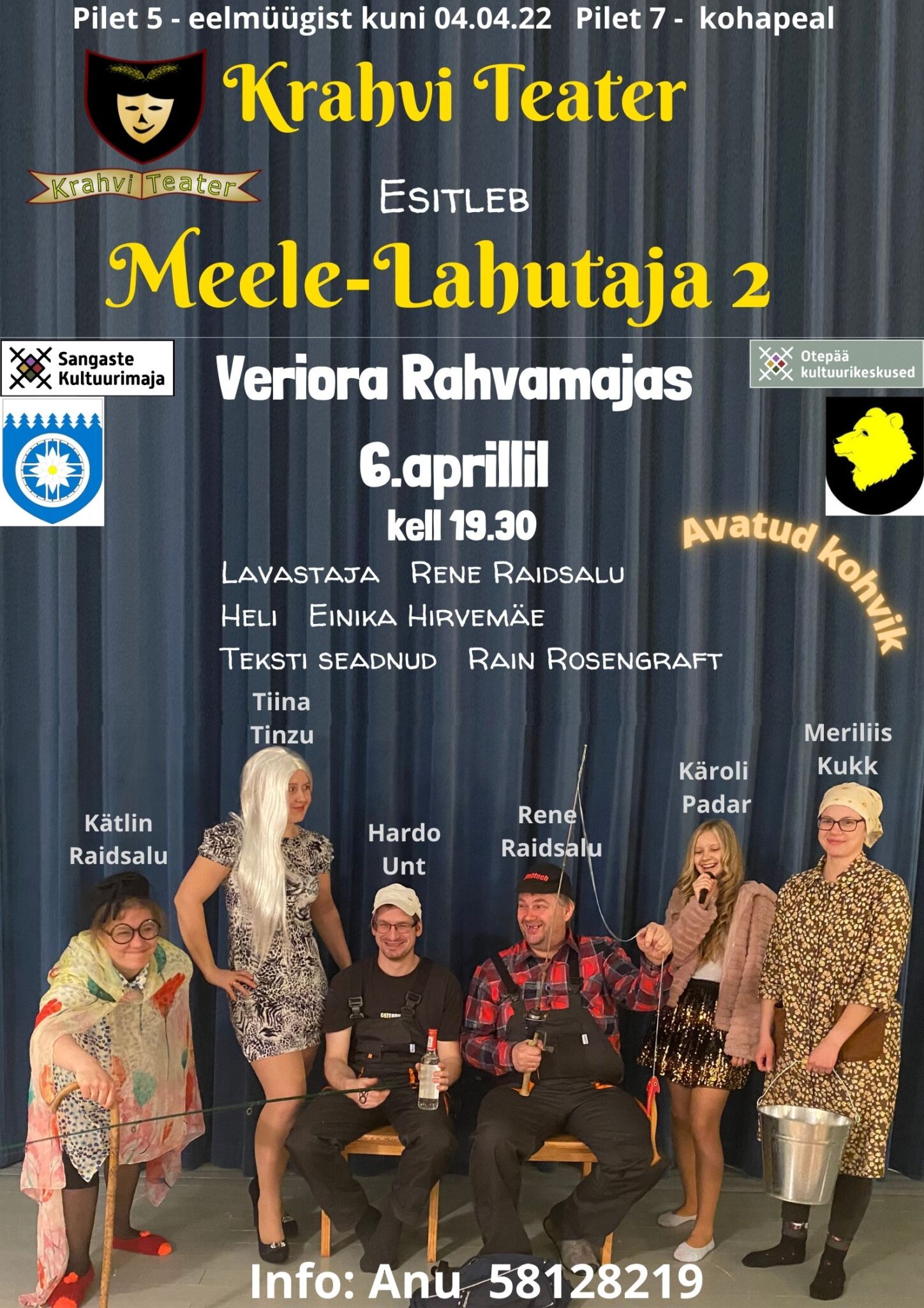 Teatrietendus "Meele-Lahutaja 2" @ Viluste PK aula/Veriora rahvamaja | Viluste | Põlva maakond | Eesti