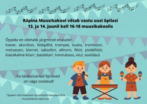 Uute õpilaste vastuvõtt @ Räpina Muusikakool | Räpina | Põlva maakond | Eesti