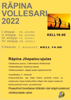 Räpina Vollesari 2022 IV etapp @ Räpina jõepaisu ujula