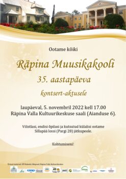 Räpina Muusikakooli 35. juubeli kontsert-aktus @ Räpina Aianduskooli saal | Räpina | Põlva maakond | Eesti