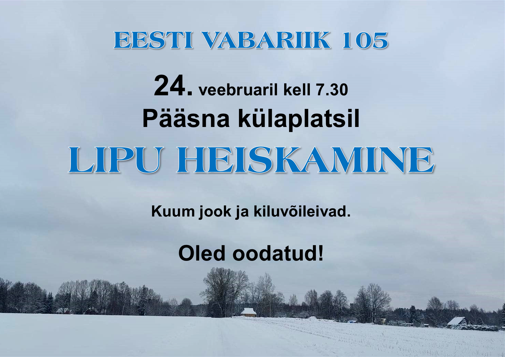 EV105 Pääsna külaplatsil @ Pääsna külaplats | Pääsna | Põlva maakond | Eesti