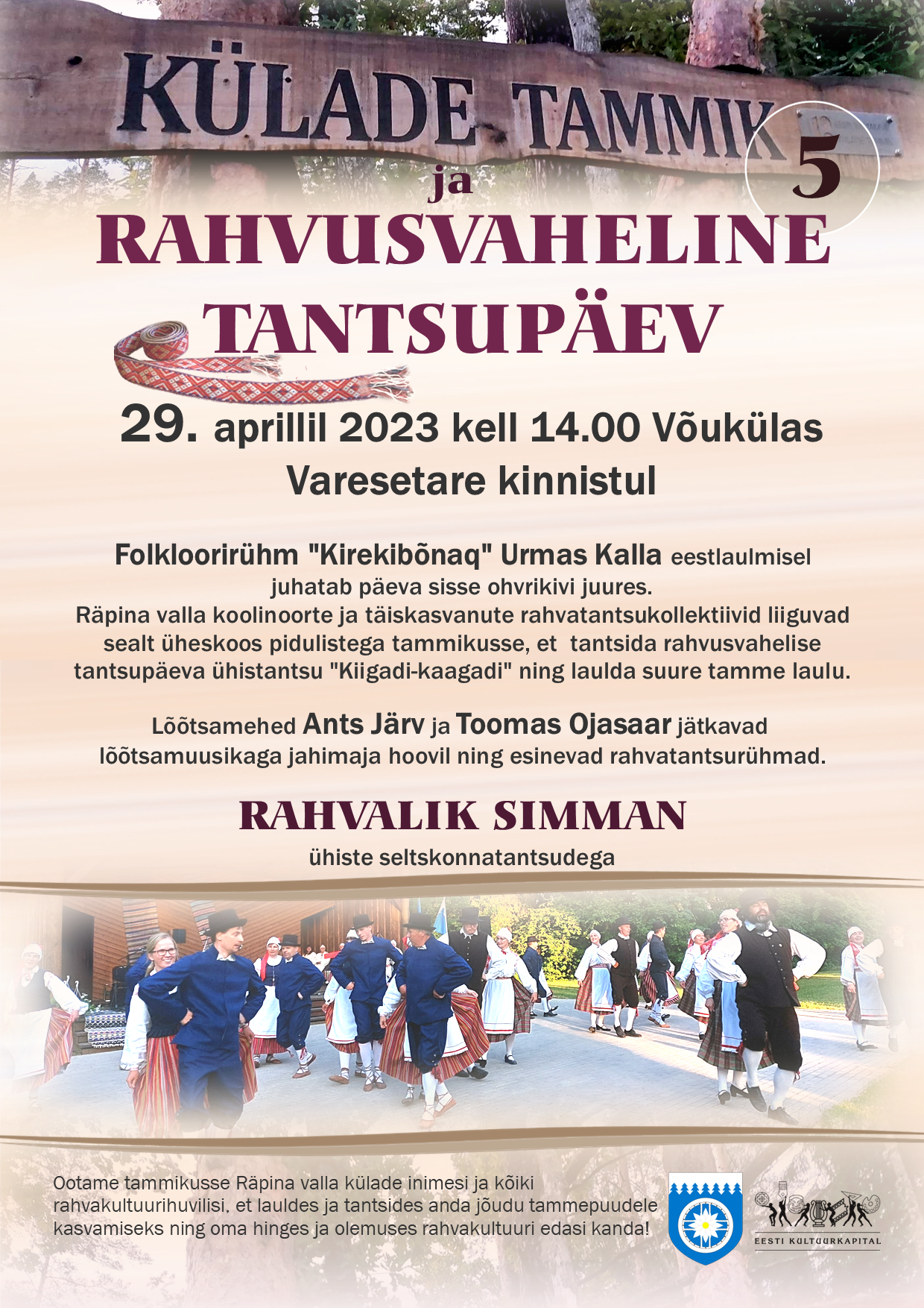 Rahvusvaheline tantsupäev Võukülas Külade tammikus @ Külade tammik Võukülas | Võuküla | Põlva maakond | Eesti