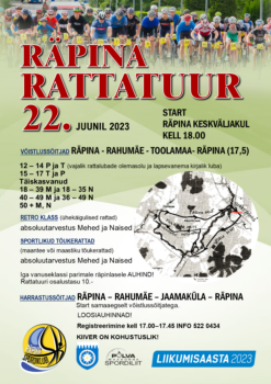 Räpina Rattatuur 2023 @ Start Räpina keskväljakul