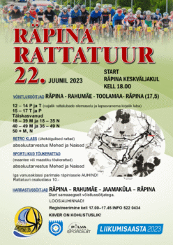 Räpina Rattatuur 2023 @ Start Räpina keskväljakul