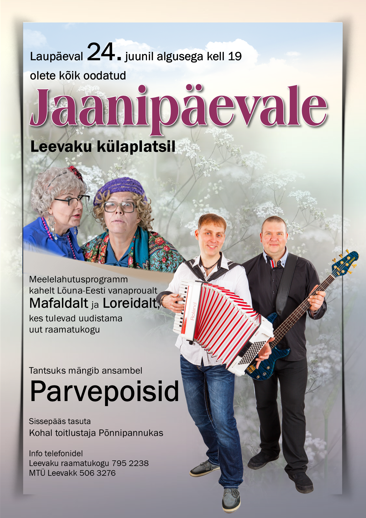 Jaaniõhtu Leevaku külaplatsil @ Leevaku | Põlva maakond | Eesti