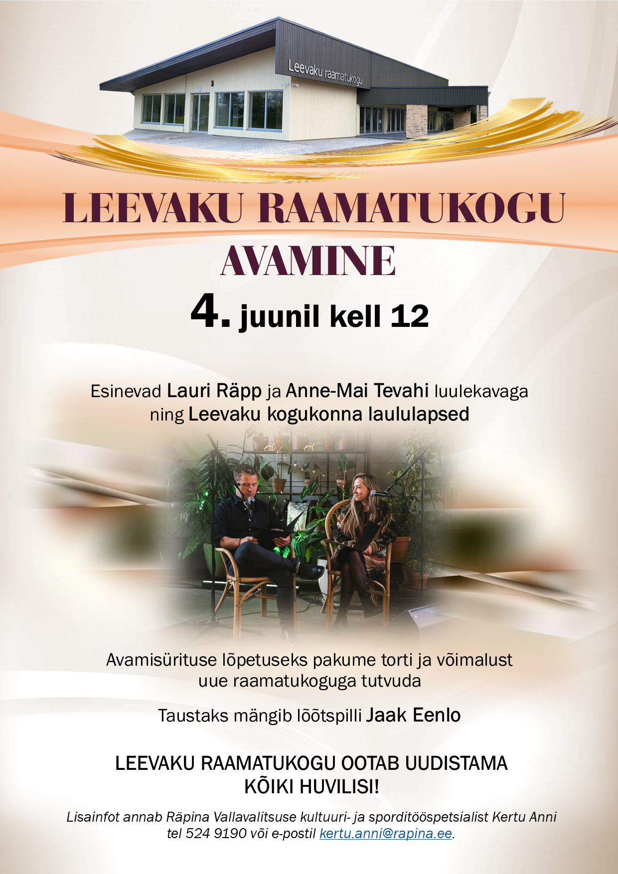 Leevaku raamatukogu avamine @ Leevaku | Põlva maakond | Eesti