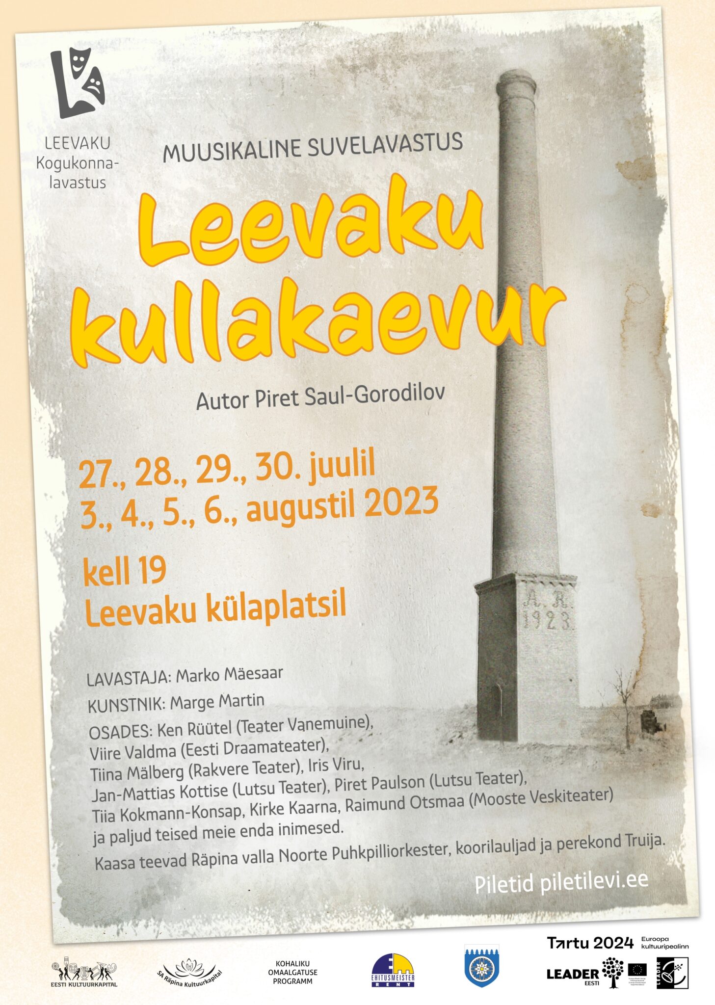 Muusikaline suvelavastus "Leevaku kullakaevur" @ Leevaku külaplatsil | Leevaku | Põlva maakond | Eesti