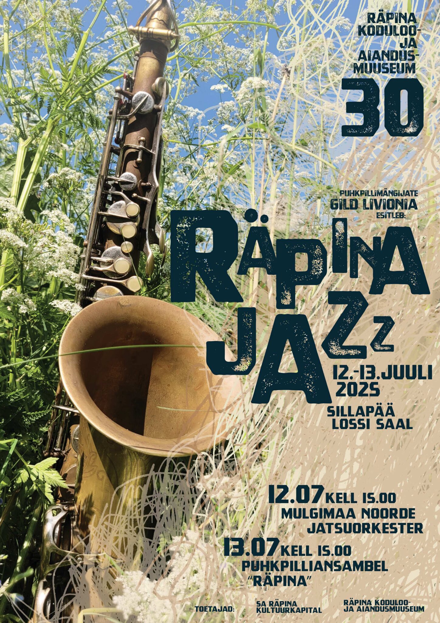"Räpina Jazz 2025" Sillapää lossi saalis @ Sillapää lossi saal | Räpina | Põlva maakond | Eesti