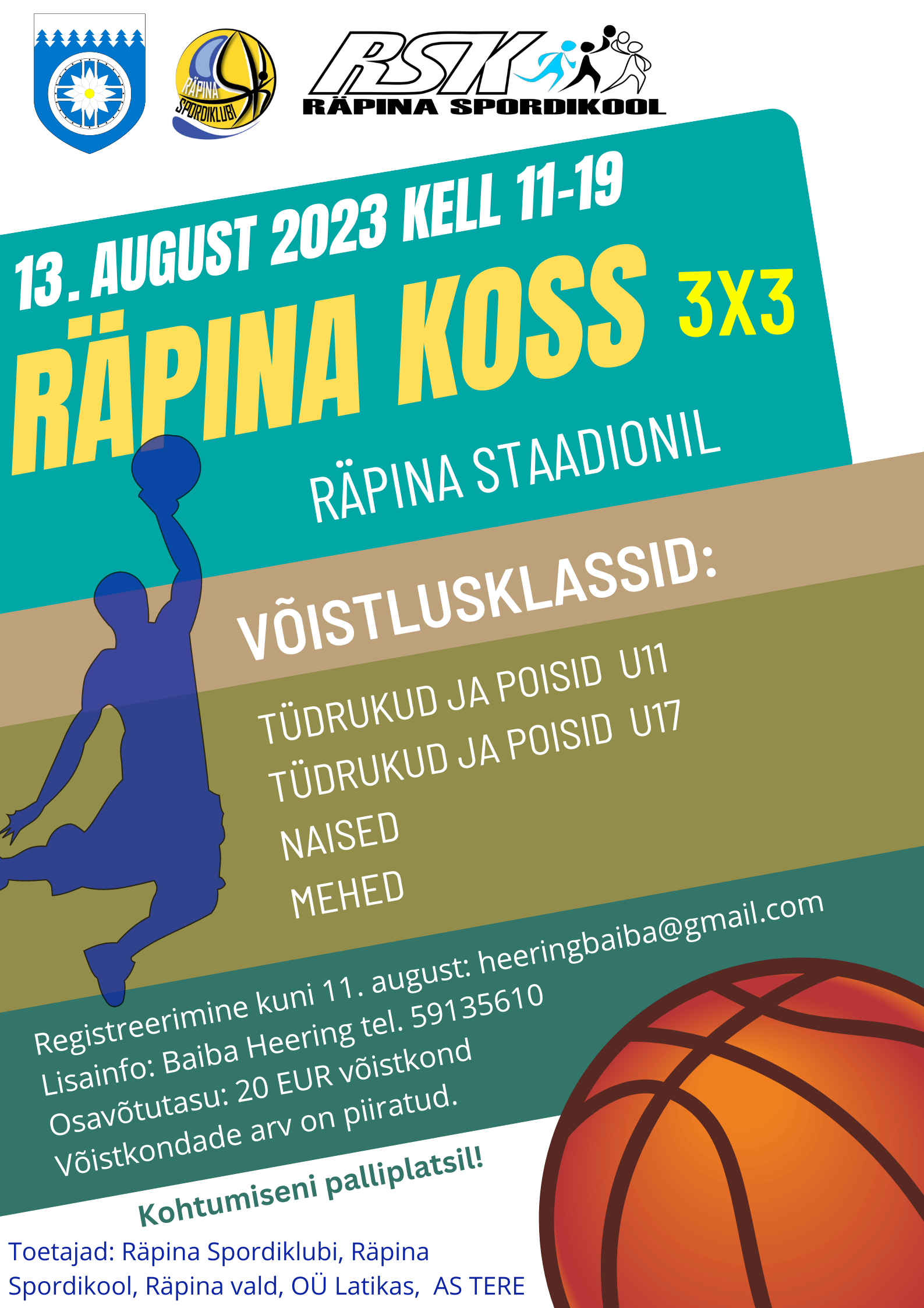 Räpina koss 3x3 Räpina staadionil @ Räpina | Põlva maakond | Eesti