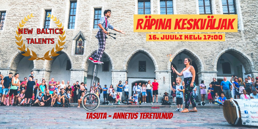 Sylvain OULALA tsirkuse etendus @ Räpina keskväljakul | Räpina | Põlva maakond | Eesti