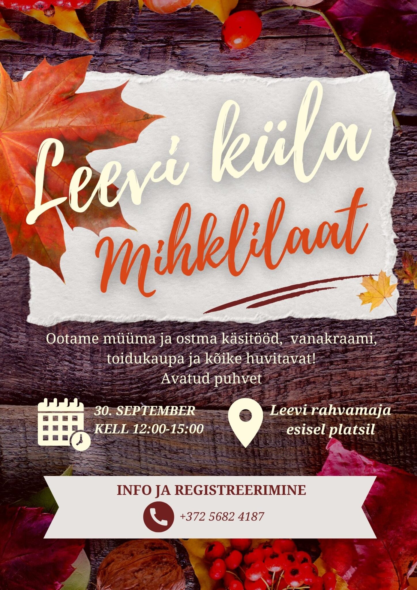 Leevi küla Mihklilaat @ Leevi Rahvamaja | Leevi | Põlva maakond | Eesti
