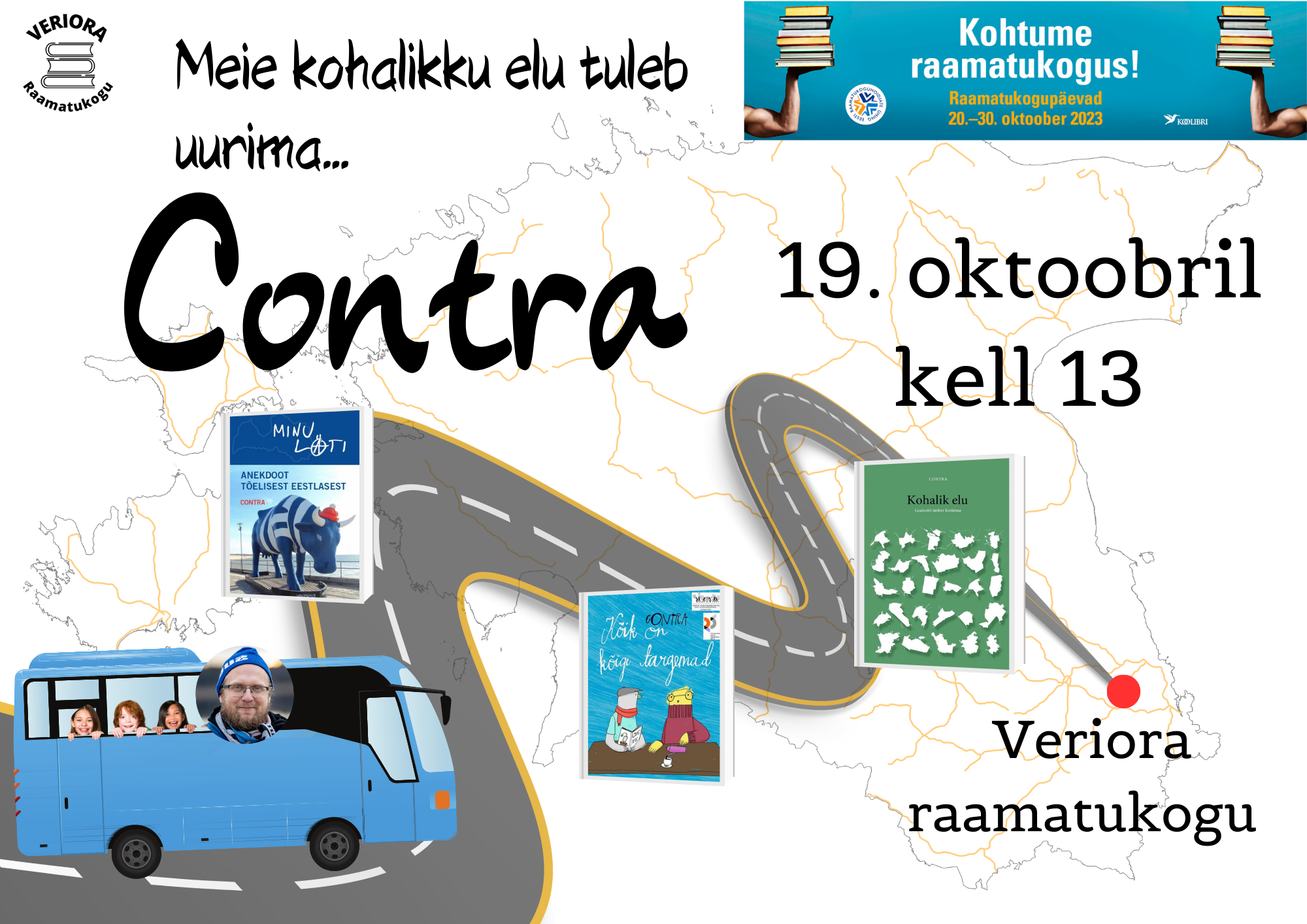 Contra Veriora raamatukogus @ Veriora raamatukogu | Veriora | Põlva maakond | Eesti