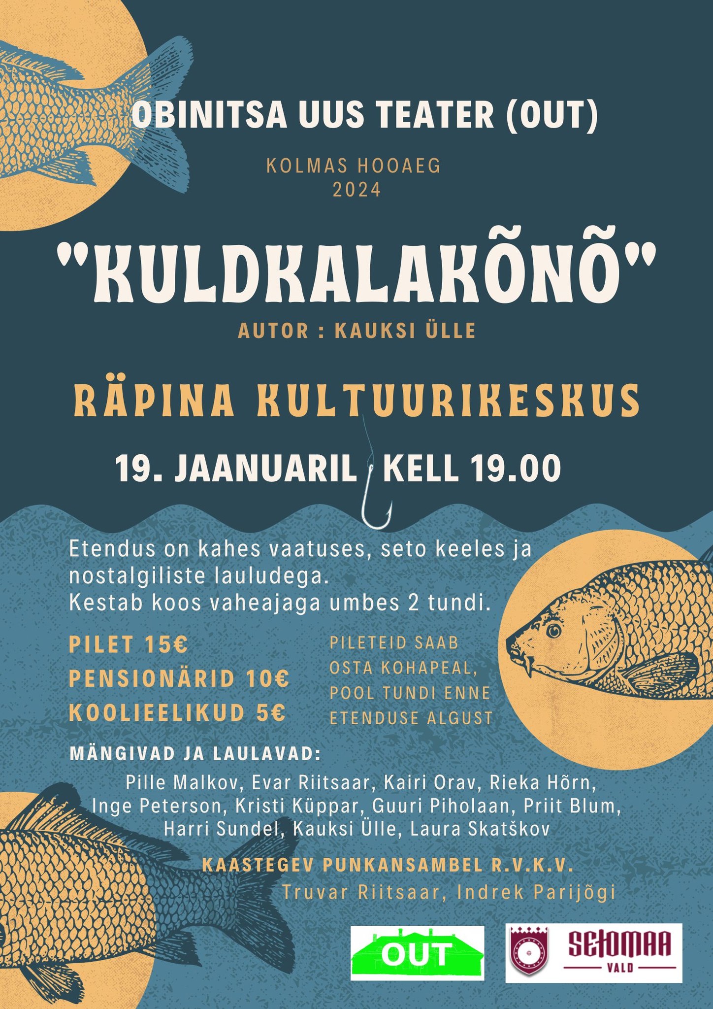 Kauksi Ülle etendus "Kuldkalakene" @ Räpina Valla Kultuurikeskus | Räpina | Põlva maakond | Eesti