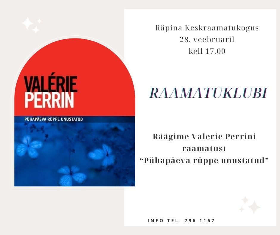 Raamatuklubi @ Räpina Keskraamatukogu | Räpina | Põlva maakond | Eesti