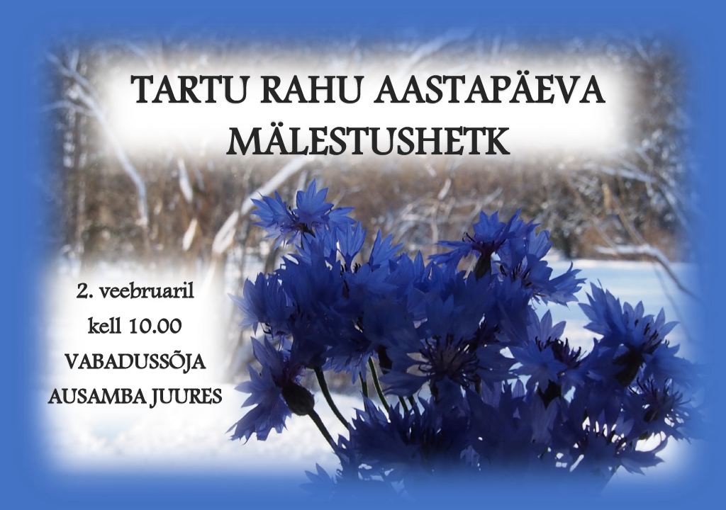 Tartu rahu aastapäeva mälestushetk @ Räpina Ausamba park | Räpina | Põlva maakond | Eesti