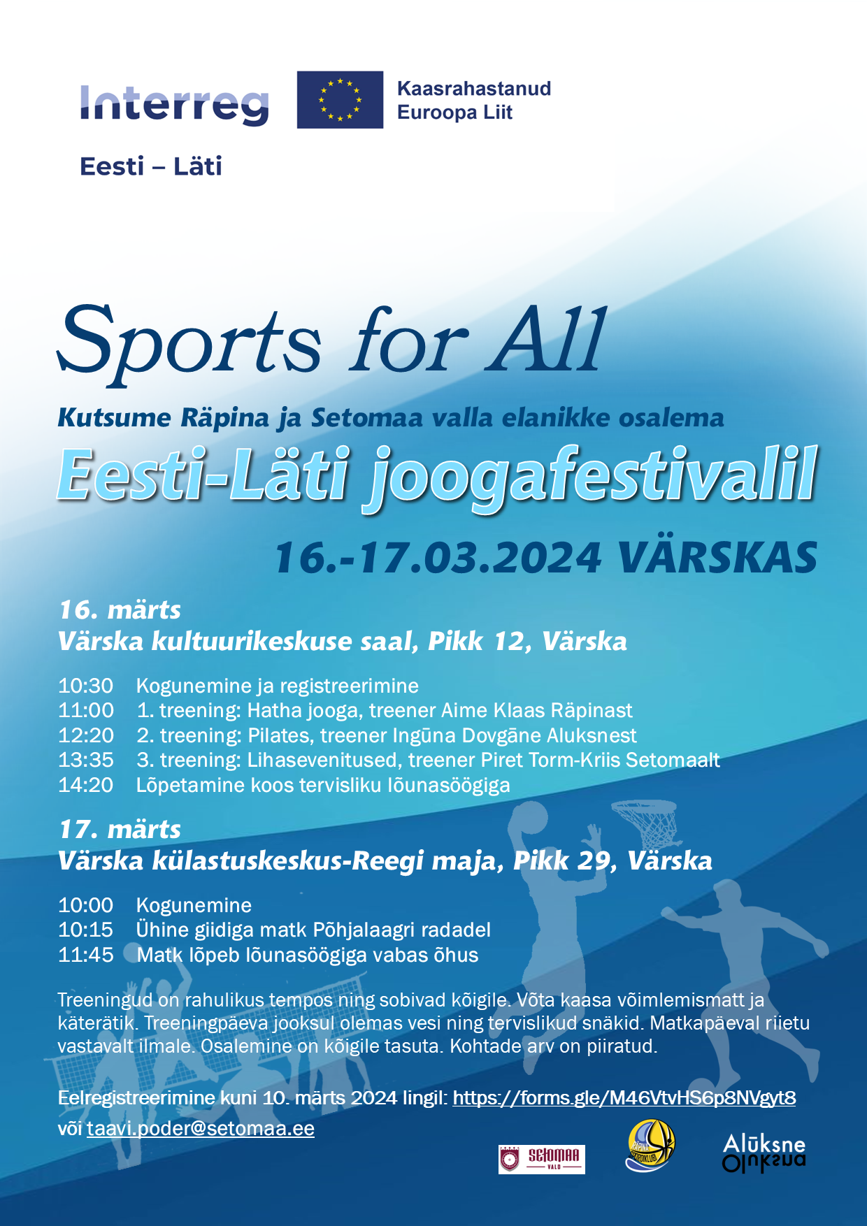 Joogafestival Est-Lat programm @ Värska külastuskeskus, Reegi maja | Värska | Võru maakond | Eesti