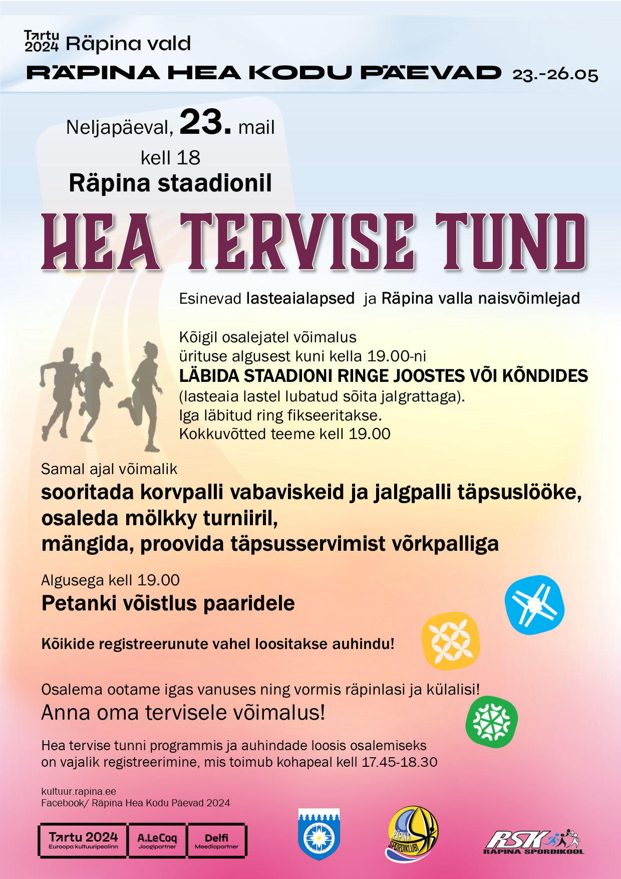 Hea tervise tund Räpina staadionil @ Räpina staadion | Räpina | Põlva maakond | Eesti