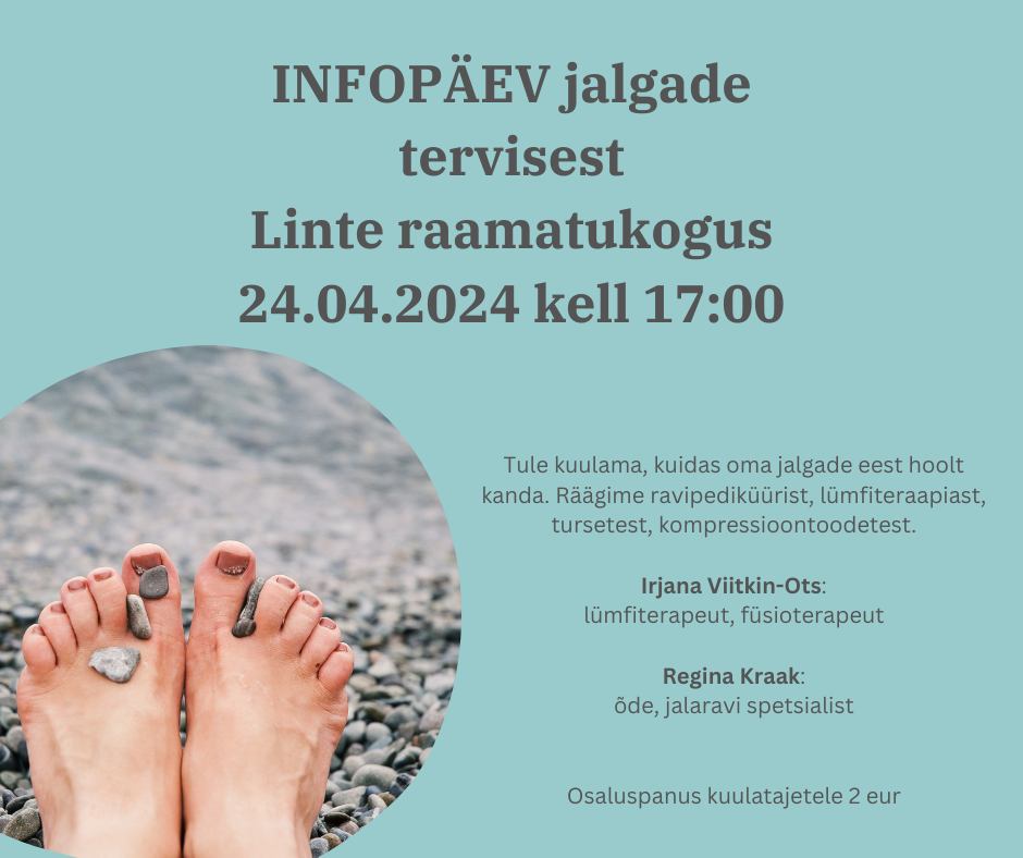 Infopäev jalgade tervisest Linte raamatukogus @ Linte raamatukogu | Linte | Põlva maakond | Eesti
