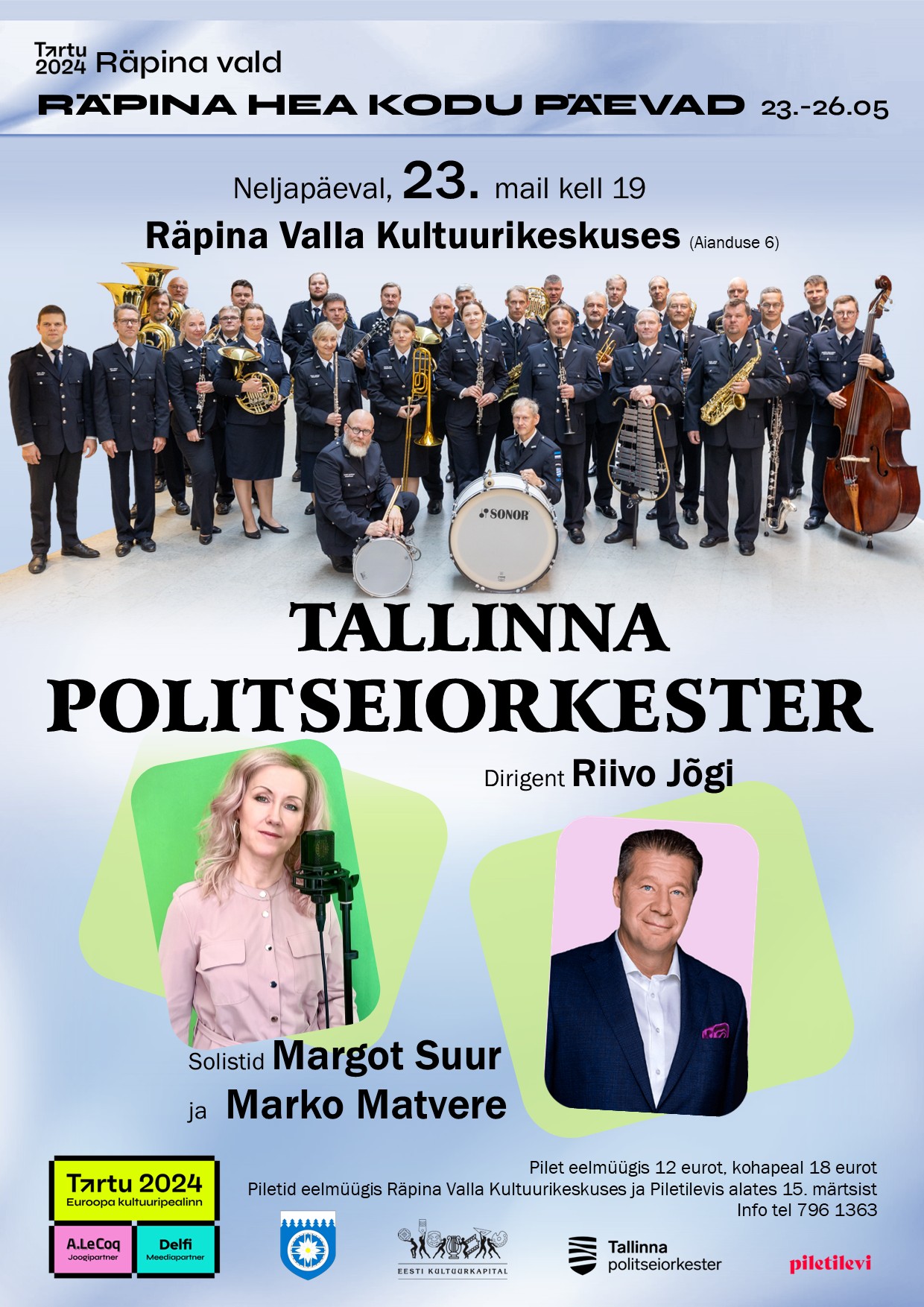 Tallinna Politseiorkester Räpina Valla Kultuurikeskuses @ Räpina Valla