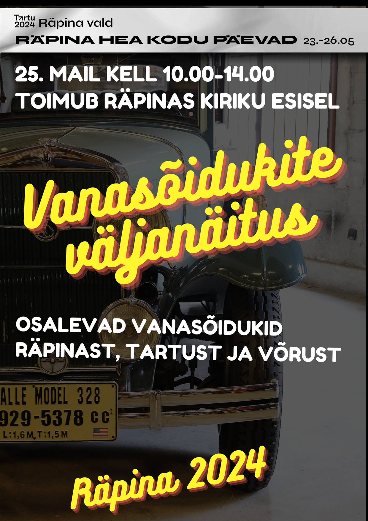 Vanasõidukite väljanäitus Räpina kiriku esisel @ Räpina kiriku esine | Räpina | Põlva maakond | Eesti