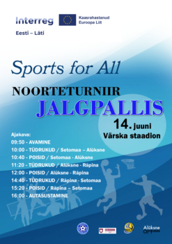 EST-LAT noorteturniir jalgpallis @ Värska Gümnaasiumi staadion