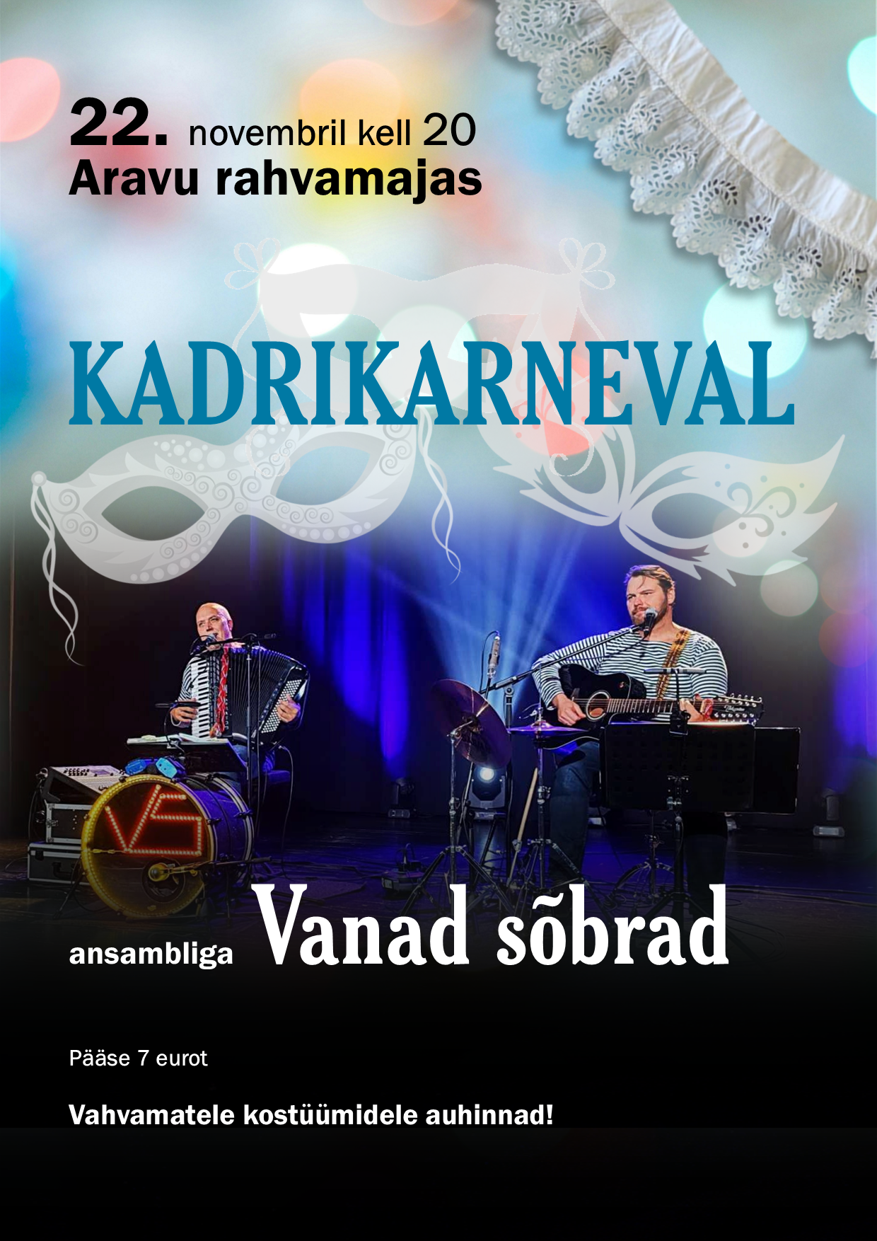 Kadrikarneval @ Aravu rahvamaja | Aravu | Põlva maakond | Eesti