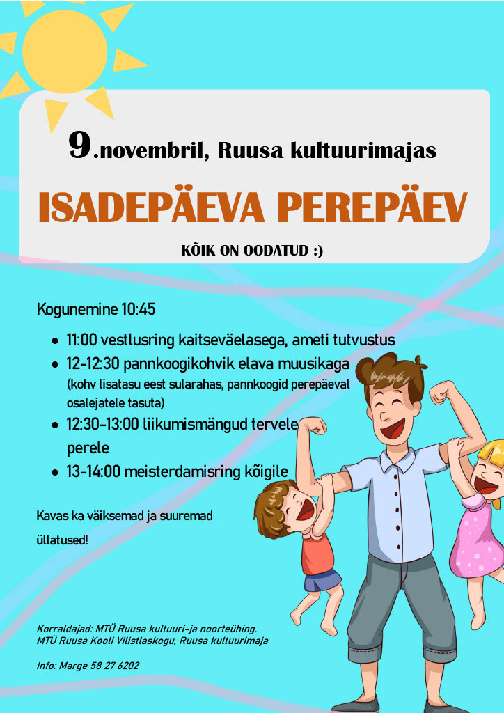 Isadepäeva perepäev @ Ruusa kultuurimaja | Ruusa | Põlva maakond | Eesti