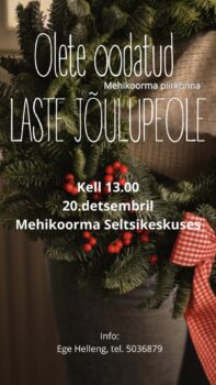 Jõulupidu @ Mehikoorma Seltsikeskus
