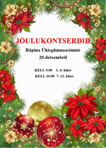 Jõulukontsert 1.-6. klass