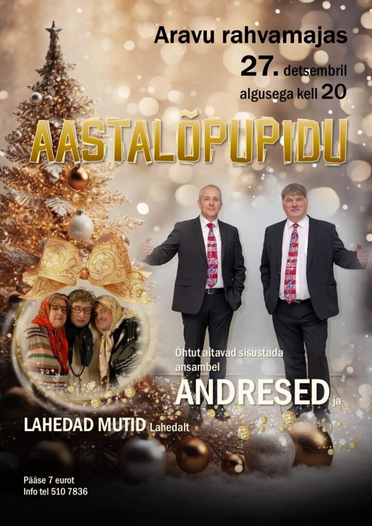 Aastalõpupidu @ Aravu rahvamaja | Aravu | Põlva maakond | Eesti