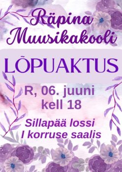 Räpina Muusikakooli lõpuaktus @ Sillapää lossi I korruse saal | Räpina | Põlva maakond | Eesti