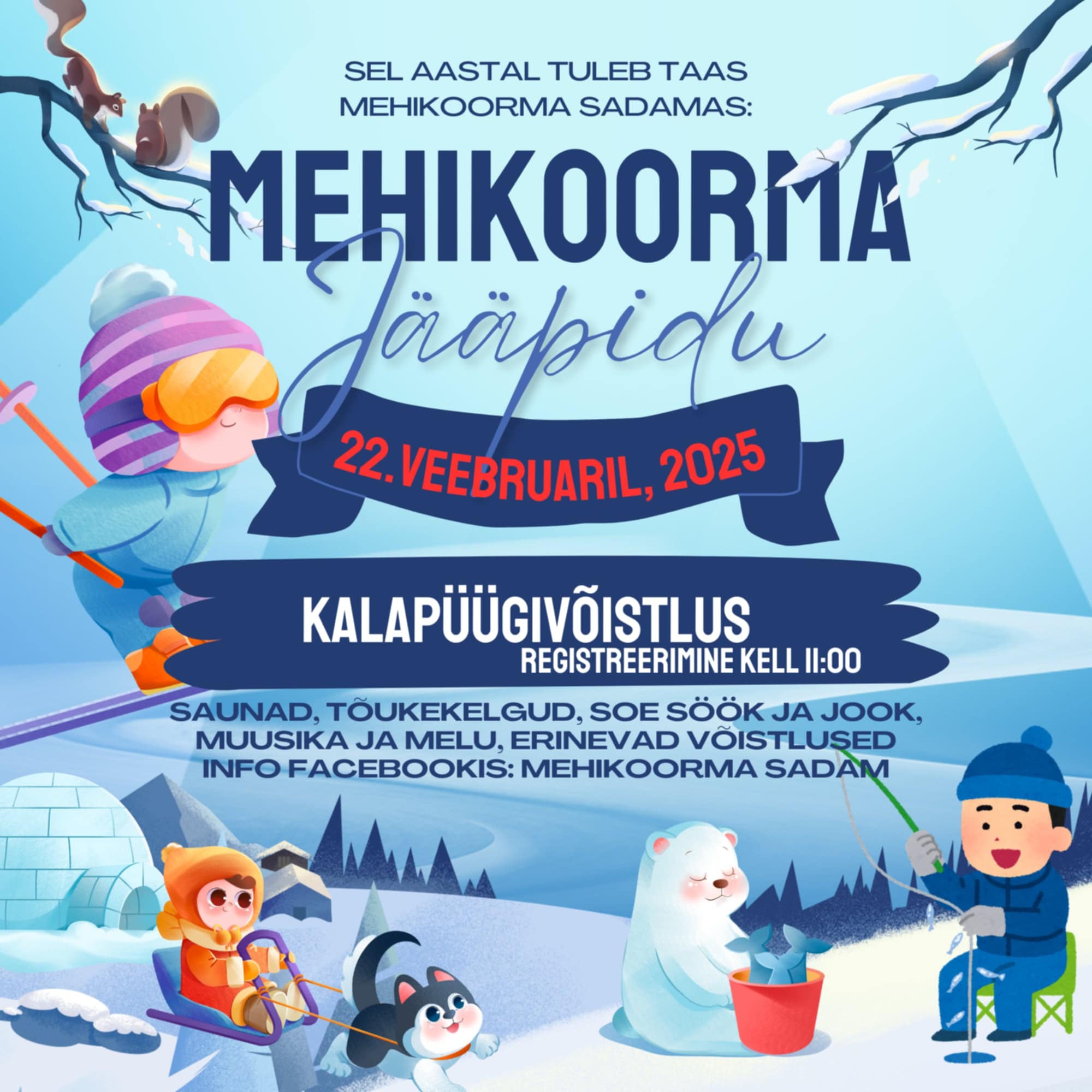 Mehikoorma Jääpidu Mehikoorma sadamas @ Mehikoorma sadam | Mehikoorma | Tartu maakond | Eesti