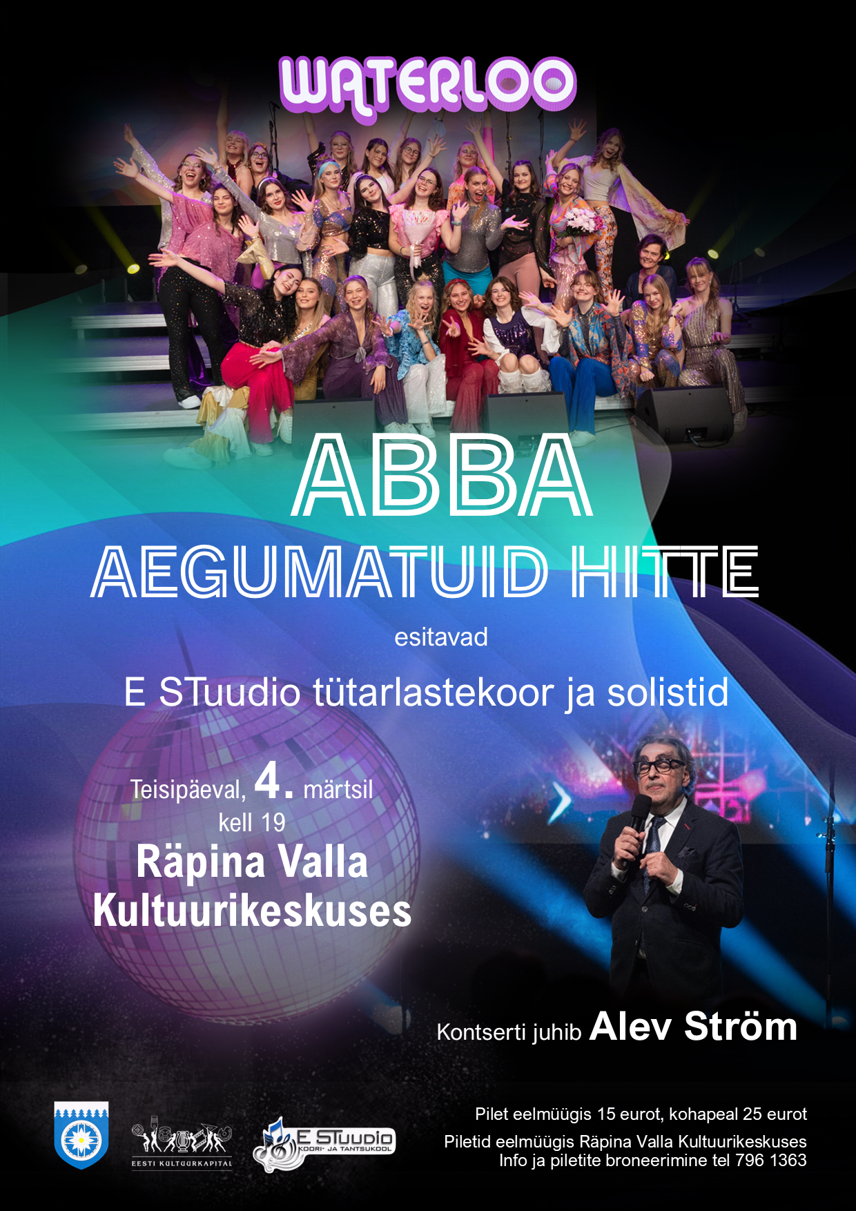 Naistepäevanädala kontsert- ABBA aegumatud hitid ja Alev Ström @ Räpina Valla Kultuurikeskus | Räpina | Põlva maakond | Eesti