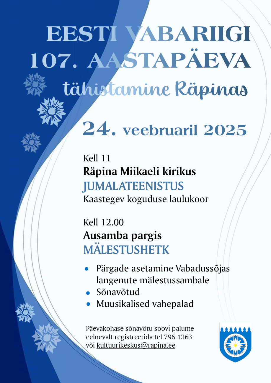 Jumalateenistus Räpina Püha Miikaeli kirikus @ Räpina Miikaeli kirik