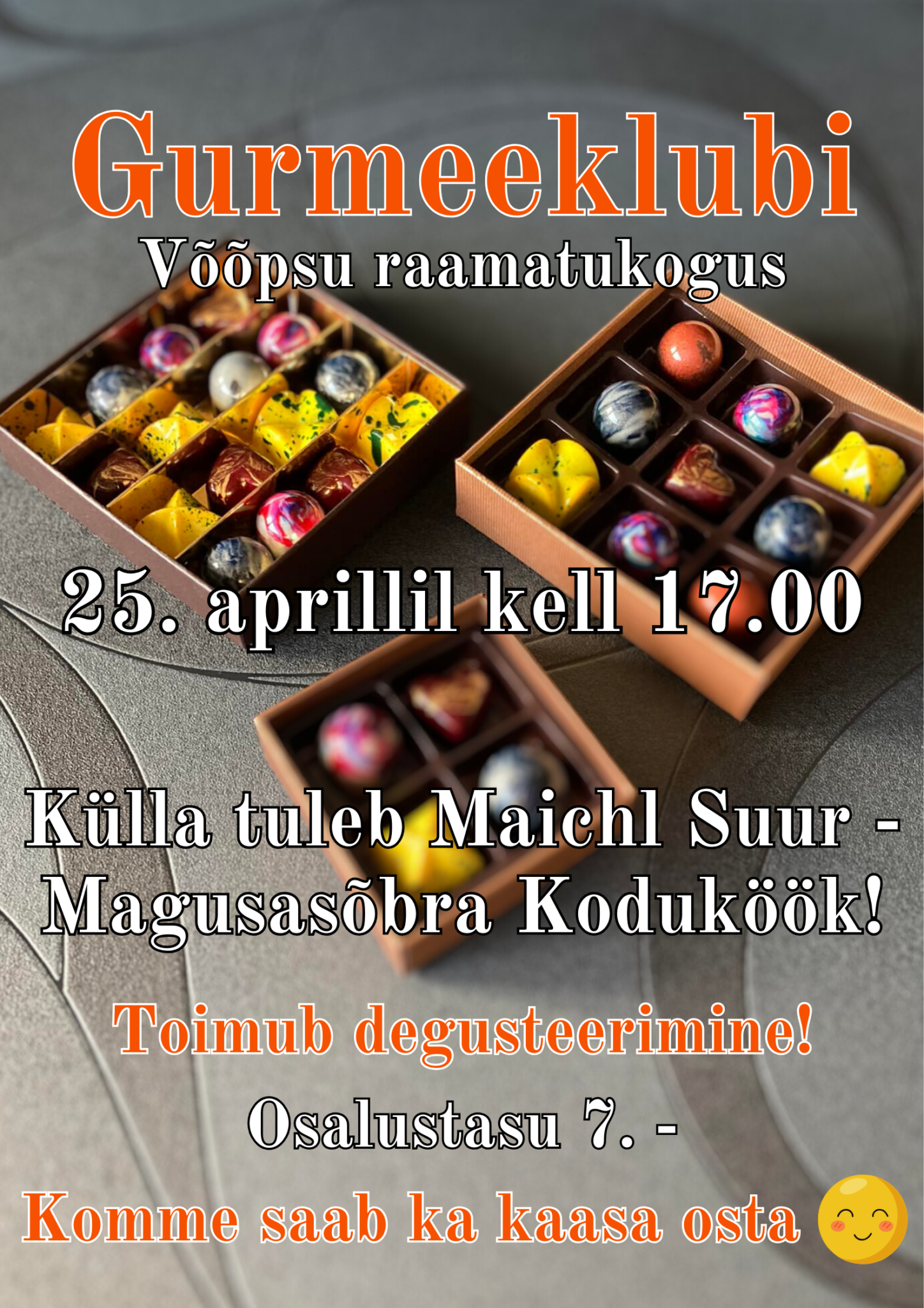 Gurmeeklubi Võõpsu raamatukogus @ Võõpsu raamatukogu | Võõpsu | Põlva maakond | Eesti