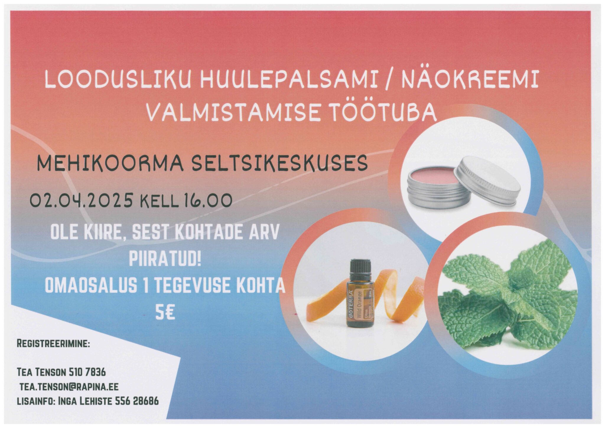 Töötuba @ Mehikoorma seltsikeskus | Mehikoorma | Põlva maakond | Eesti
